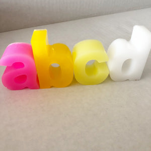 Chunky Lower Case Resin Letters