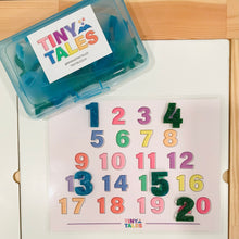Load image into Gallery viewer, Blue & Green Alphabet Resin Set