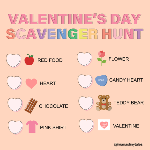 Tiny Tales Valentine's Day Scavenger Hunt