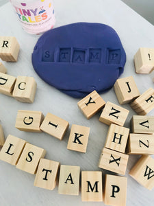 Alphabet Play Dough Stamps