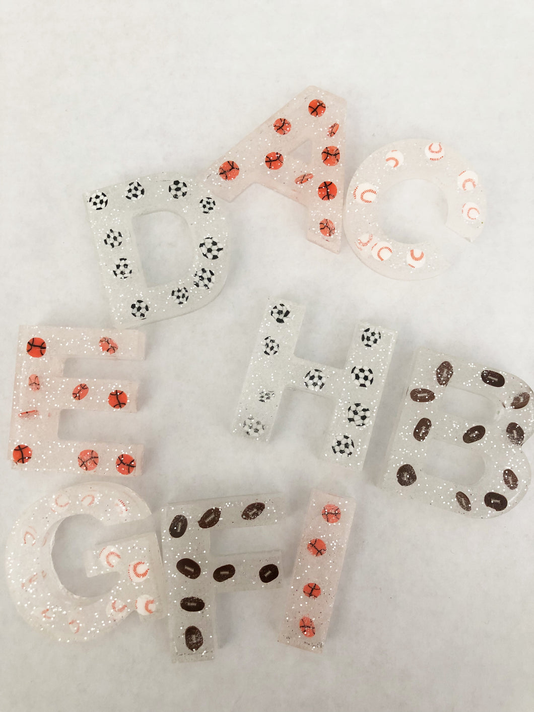 Sports Resin Letters