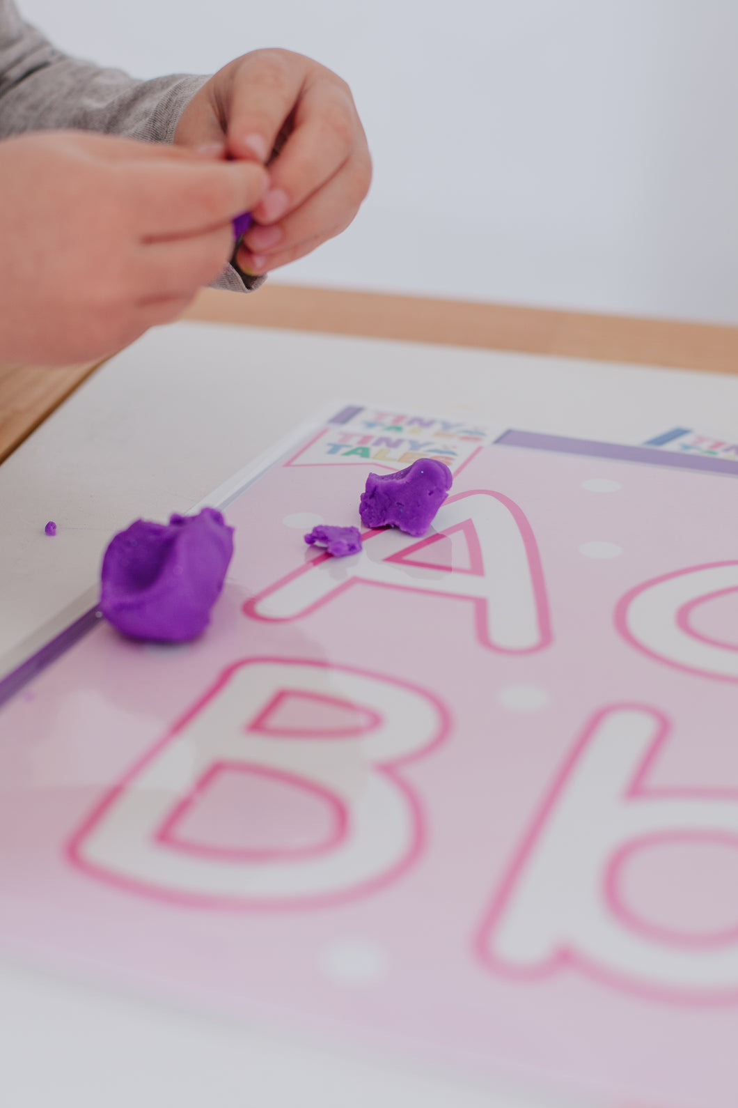 Alphabet Play Dough Mats + Play Dough