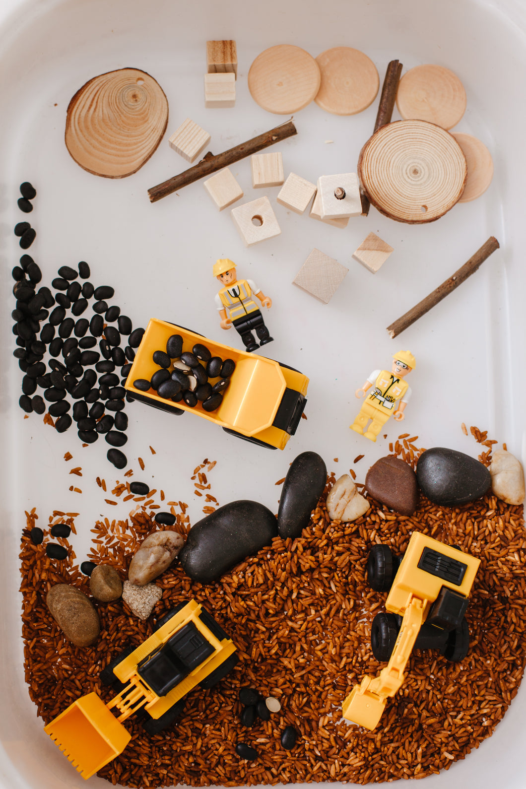 Construction Site Sensory Rice Kit