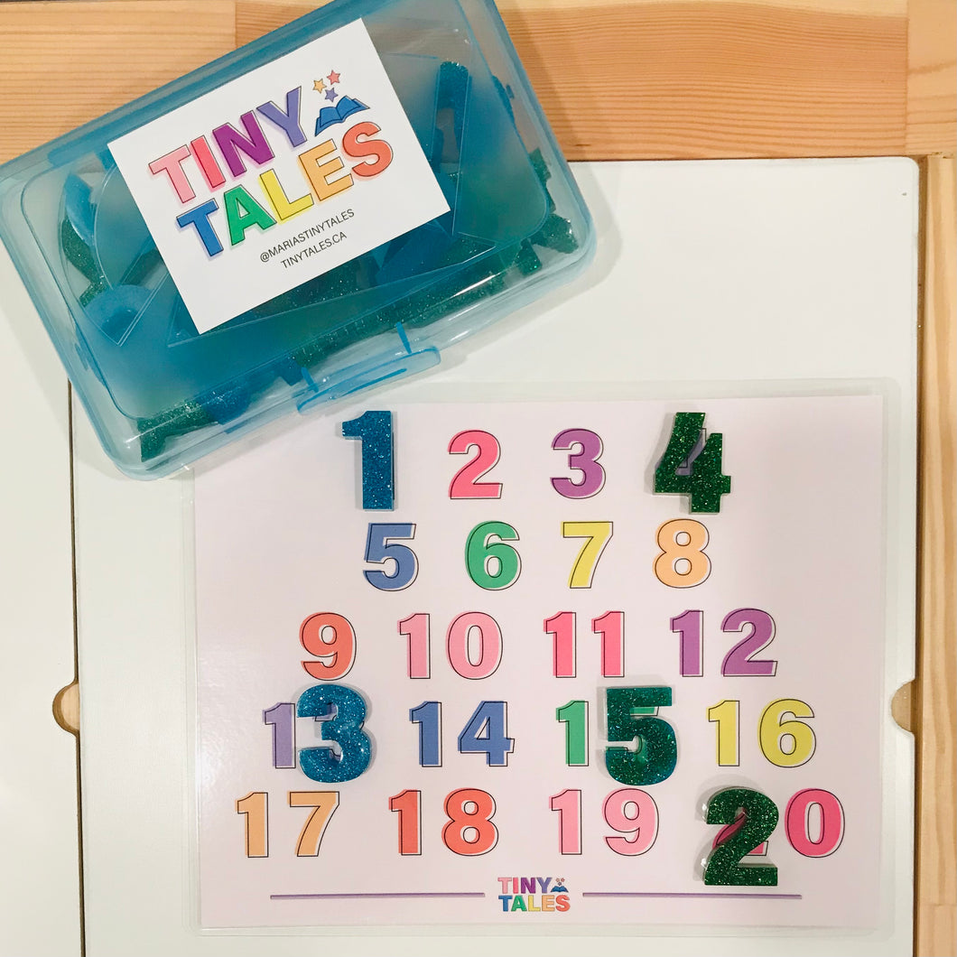 Blue & Green Alphabet Resin Set