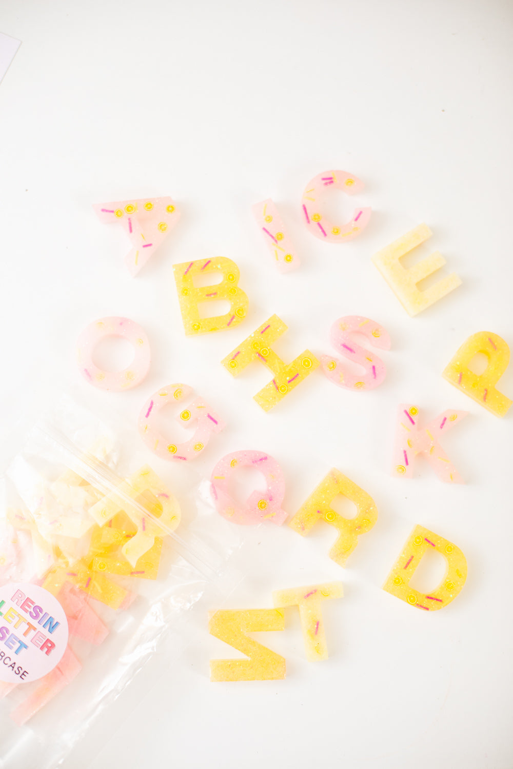 Pink Lemonade Resin Letters