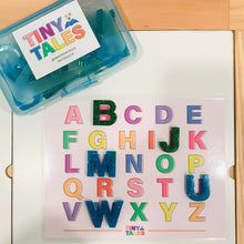 Load image into Gallery viewer, Blue &amp; Green Alphabet Resin Set
