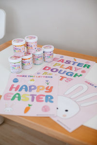 Laminated Easter Play Dough Mats
