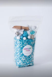Winter Wonderland Sensory Rice Mix