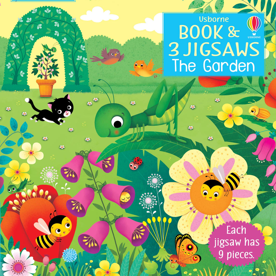 USBORNE BOOK & JIGSAWS: THE GARDEN