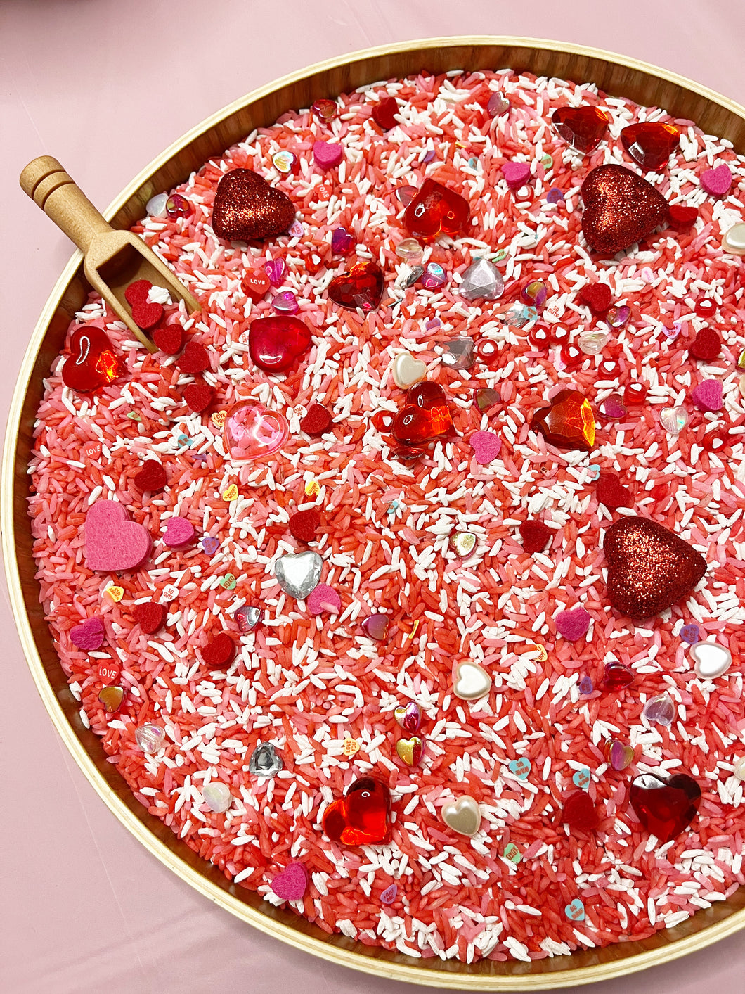 Valentine's Day Sensory Rice