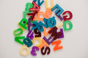 Rainbow Alphabet Resin Letters