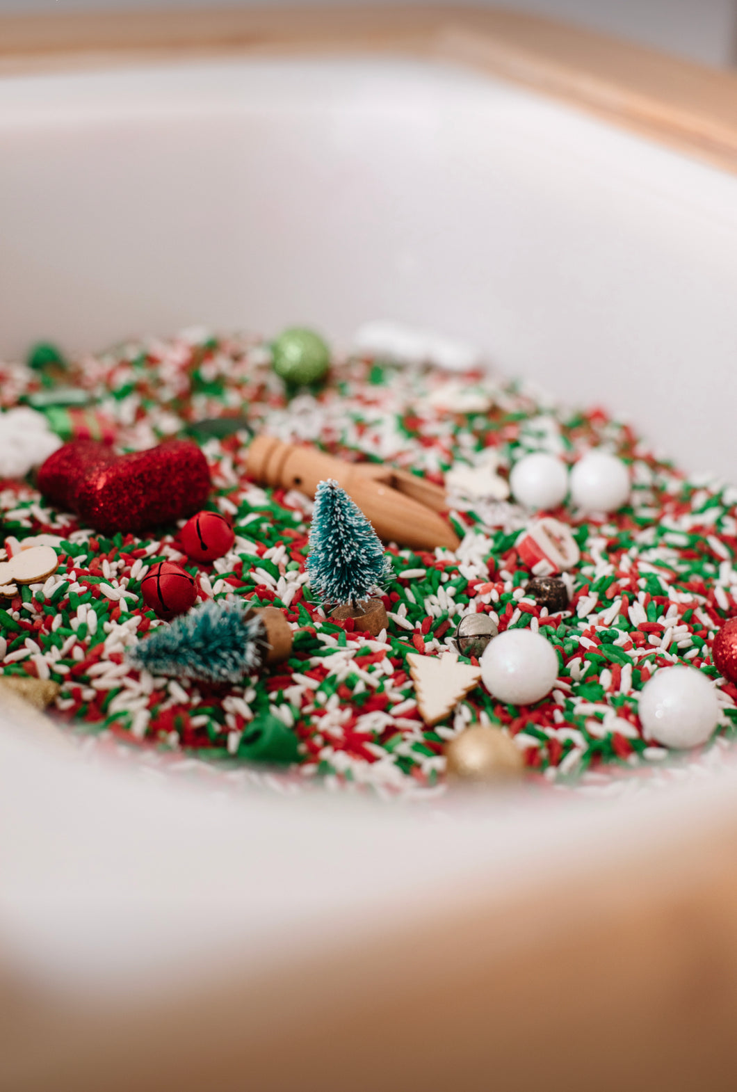 Holly Jolly Sensory Rice Mix
