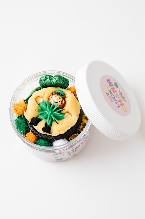 St. Patrick's Day Leprechaun Dough Jars