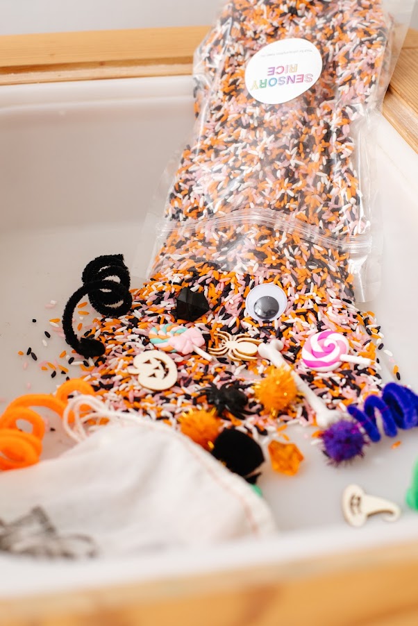 Halloween Sensory Rice Mix