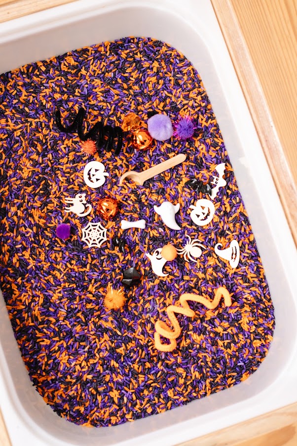 Halloween Sensory Rice Mix